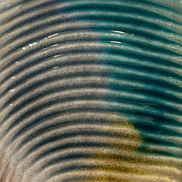 Japanese Hand Made Ceramic Decorative Plate with Metal Stand! - Picture 2 of 6